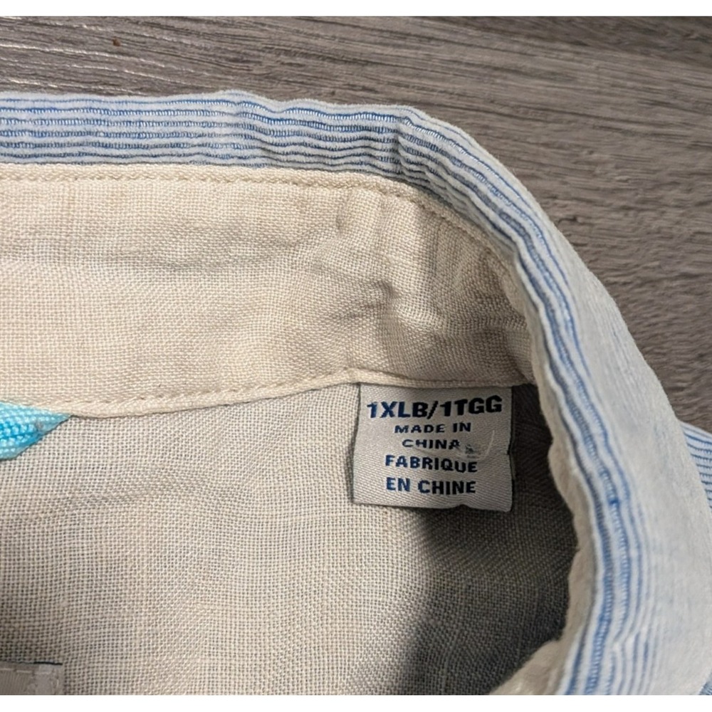 Tommy Bahama Men's Light Blue Corduroy Long Sleeve Shirt Size 1XLB - Picture 4 of 9